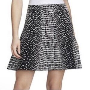 Black & White Croc Pattern Skirt by BCBG Max Azaria (flute/skater skirt)